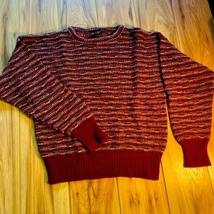 UNIQUE Wool Striped Retro Sweater